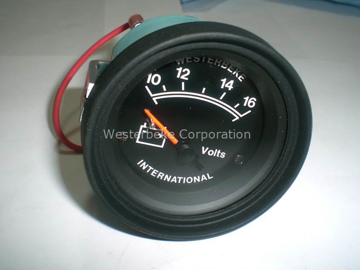 Westerbeke 037605- METER Gauge 12VDC - Voltmeater NEG GND