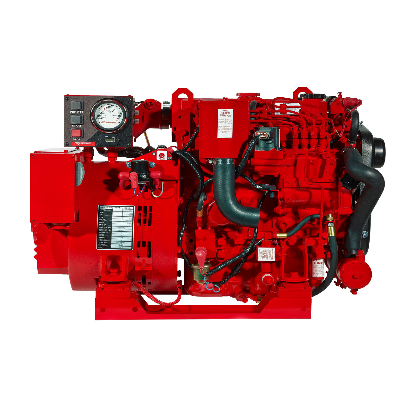 Westerbeke Diesel 9.4/12.5 BTDB - 10.3/12.5 EGTD - 12.0/15.0 BTDC/EGTD ( 4 Cyl Engine) Service Parts